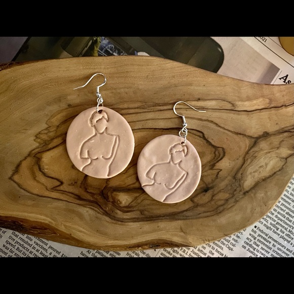 Handmade Clay Earrings | God is a Woman | Venus - Picture 2 of 8